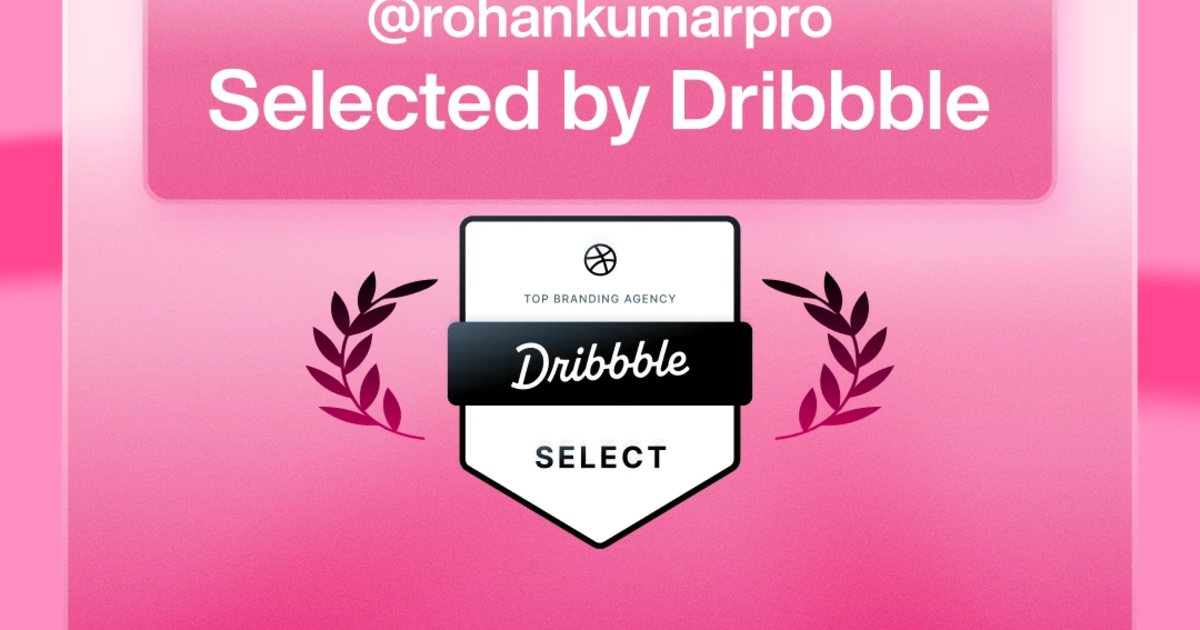 Selected by Dribbble: the Dribbble Select Top Branding Agency badge for @rohankumarpro